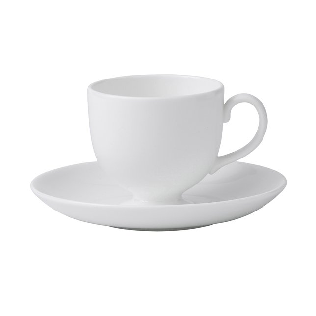 Wedgwood Tazza Caffè Con Piattino White Cina Gioielleria Sessa